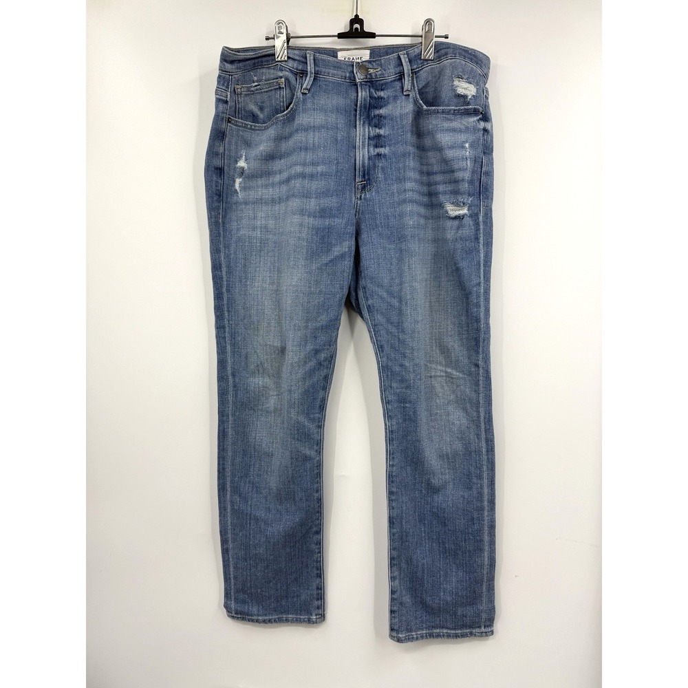 Frame Denim Jeans‎ Womens Le Beau Straight Leg Blue Stretch Denim Size 30